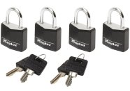4 candados para equipaje con cerradura de llave - Master Lock