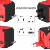 Adaptador Enchufe Viaje con Dos puertos USB 