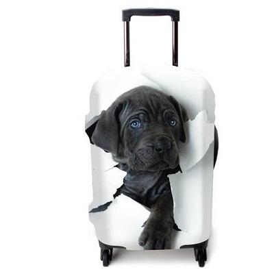 Funda de maleta con cachorro 