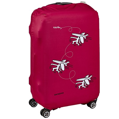 Funda para Maleta Samsonite Keith Haring Collection, rosa