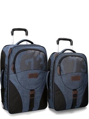 Pepe Jeans - Worn 73 Juego de maletas blandas 53/63 cm