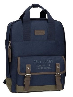 Pepe Jeans Alber - Mochila Tipo Casual, 37 cm, con tirantes acolchados