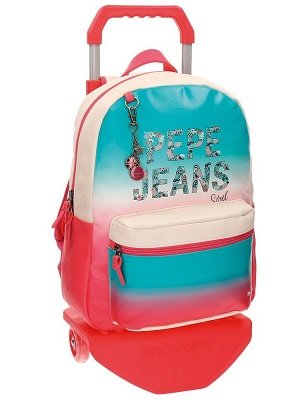 Mochila Escolar con carrito para Niña, Pepe Jeans 65423M1 Nicole